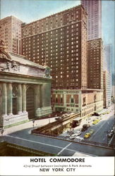 Hotel Commodore, 42nd Street Between Lexington & Park Avenues Postcard