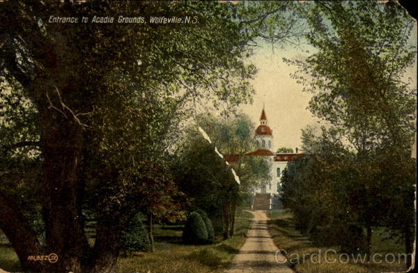 Entrance To Acadia Grounds Wolfville NS Canada Nova Scotia