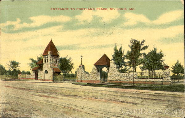 Entrance To Portland Place St. Louis Missouri