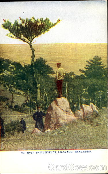 Over Battlefields Liaoyang Manchuria China