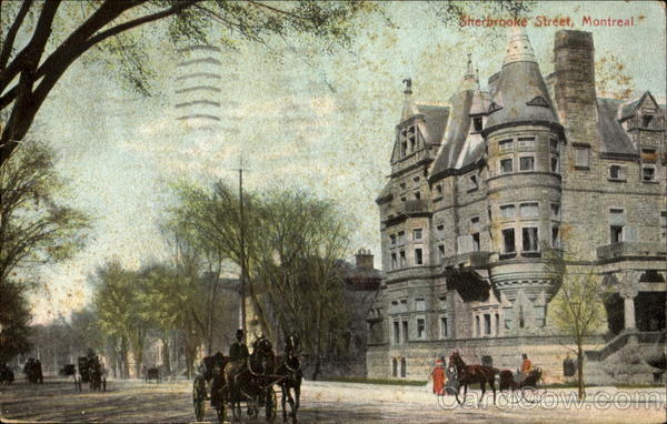 Sherbrooke Street Montreal PQ Canada Quebec