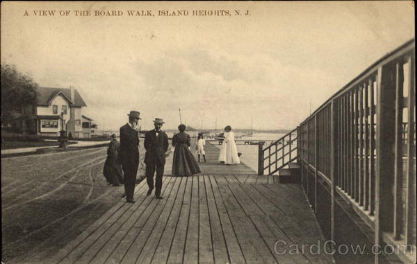 A View Of The Board Walk Island Heights New Jersey