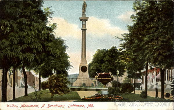 Wildey Monument, N. Broadway Baltimore Maryland