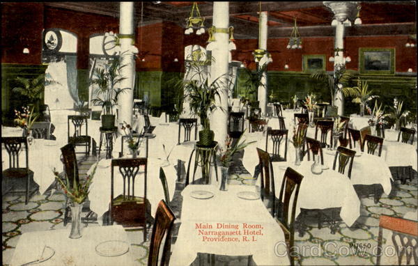 Main Dining Room, Narragansett Hotel Providence Rhode Island