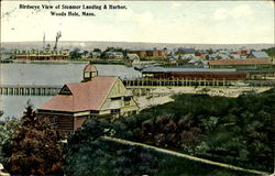 Birdseye View Of Steamer Landing & Harbor Postcard