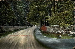Lover's Walk Newport, RI Postcard Postcard