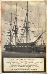 U. S. Frigate Constitution Postcard