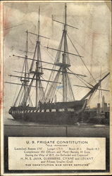 U. S. Frigate Constitution Boston, MA Boats, Ships Postcard Postcard