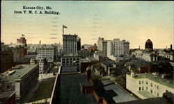 Kansas City From Y. M. C. A. Building Postcard