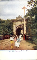 Old Gateway Manila, Philippines Southeast Asia Postcard Postcard