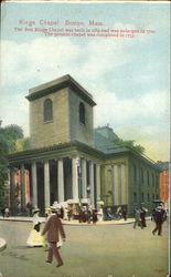 Kings Chapel Boston, MA Postcard Postcard