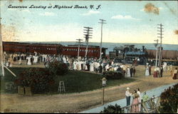 Excursion Landing Highland Beach, NJ Postcard Postcard