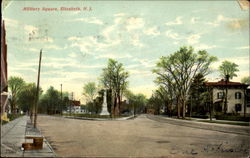 Military Square Elizabeth, NJ Postcard Postcard