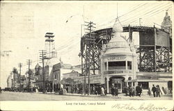 Loop The Loop Roller Coaster Coney Island, NY Postcard Postcard