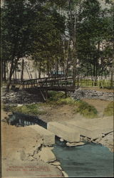 Stepping Stones, Picnic Grounds Belwood Park, NJ Postcard Postcard