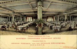 Palatial Restaurant Simpson Crawford Company Store Postcard