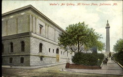 Walter's Art Gallery, Mt. Vernon Place Postcard