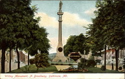 Wildey Monument, N. Broadway Postcard