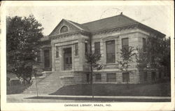 Carnegie Library Brazil, IN Postcard Postcard