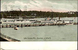Steamers At Wharfs Steamers At Wharfs