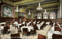 Dining Room Hotel Alexandria Los Angeles, CA Postcard Postcard