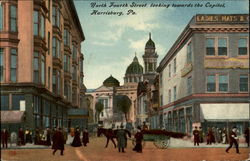 North Fourth Street Looking Towards The Capital Postcard