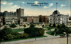 Civic Centre Exchange Place Providence, RI Postcard Postcard