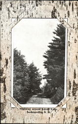 Highway Around Lovell Lake Postcard