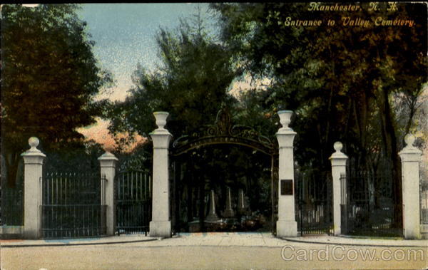 Entrance To Valley Cemetery Manchester New Hampshire