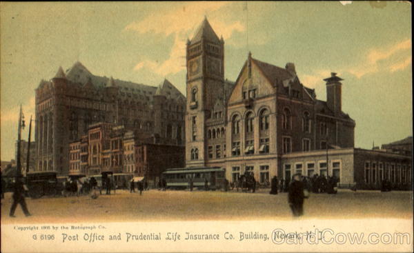 Post Office And Prudential Life Insurance Co. Newark New Jersey