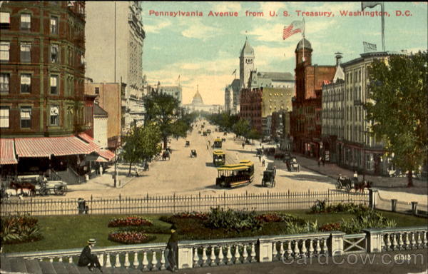 Pennsylvania Avenue From U. S. Treasury Washington District of Columbia