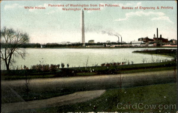 Panorama Of Washington From Potomac District of Columbia