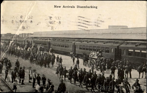 New Arrivals Disembarking World War I