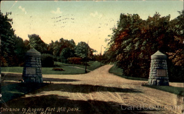 Entrance To Rogers Fort Hill Park Lowell Massachusetts