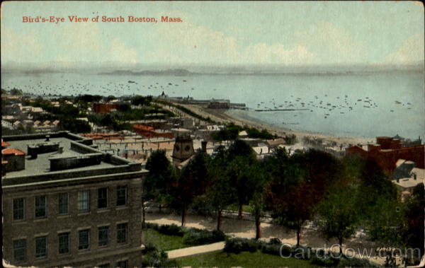 Bird's Eye View Of South Boston Massachusetts