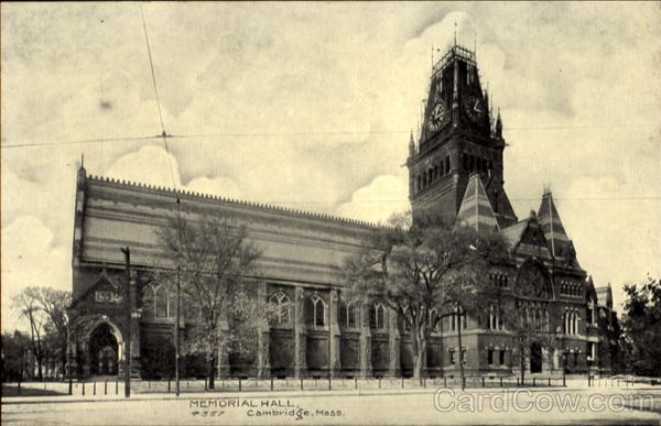 Memorial Hall & Library Cambridge Massachusetts
