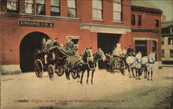 Elmwood Engine Co.,, No. 3 House On Douglas Ave Providence, RI Postcard Postcard