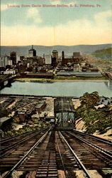 Looking Down Castle Shannon Incline S. S Postcard