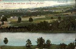 Connecticut River And South Hadley From Mt. Tom Scenic, MA Postcard Postcard