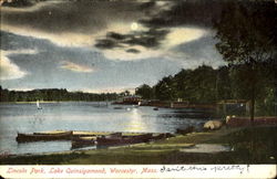 Lincoln Park, Lake Quinsigamon Postcard