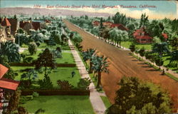 East Colorado Street From Hotel Maryland Postcard