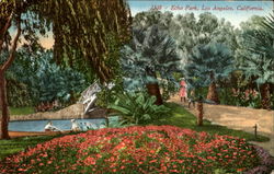 Echo Park Los Angeles, CA Postcard Postcard