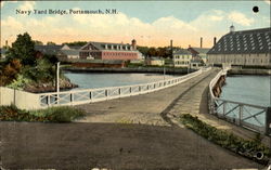 Navy Yard Bridge Portsmouth, NH Postcard Postcard