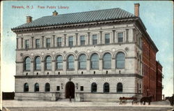 Free Public Library Newark, NJ Postcard Postcard