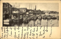 Scallop Town East Greenwich, RI Postcard Postcard