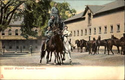 Mounted Gymnastics West Point, NY Postcard Postcard