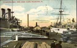 Philadelphia Navy Yard, League Island Postcard