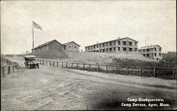 Camp Headquarters, Camp Devens Postcard