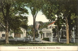 Residence Of Hon. D. G. Pratt Postcard