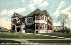 Forbes Library Northampton, MA Postcard Postcard